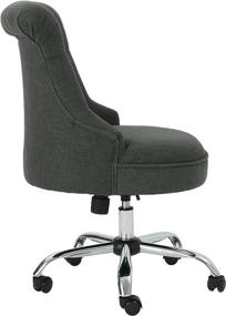 img 1 attached to 🪑 Stylish and Comfortable Christopher Knight Home Tyesha Desk Chair in Dark Gray + Chrome: Find the Perfect Addition to Your Workspace