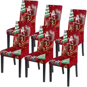 img 4 attached to 🎅 Christmas Slipcovers Protector: Washable Food Service Equipment & Supply