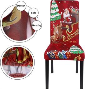 img 2 attached to 🎅 Christmas Slipcovers Protector: Washable Food Service Equipment & Supply