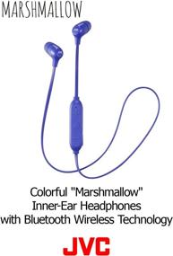 img 3 attached to 🎧 JVC Wireless Marshmallow Blue Earbuds with Memory Foam - HAFX29BTA