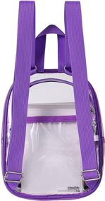 img 1 attached to 🎒 Clear Security Backpack - Stadium Approved Transparent Design