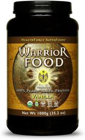 img 4 attached to 🌱 HealthForce SuperFoods Warrior Food, Vanilla: All-Natural, Plant-Based Protein Powder - Organic, Non-GMO, Vegan, Gluten Free - 1000g - 50 Servings