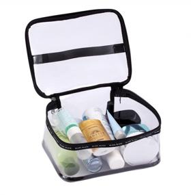 img 2 attached to 🧳 Portable Waterproof Transparent Cosmetic Toiletry: Stay Organized On-the-Go!