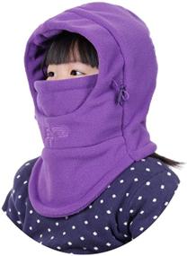 img 4 attached to Ultimate Protection for Girls: ZZLAY Children's Windproof Balaclavas - Adjustable Accessories