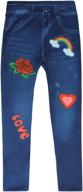 just love джинсовые леггинсы 29634 👖 10 12: стильная детская одежда в лучшем исполнении! логотип