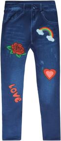 img 2 attached to Just Love Denim Leggings 29634 👖 10 12: Stylish Girls' Clothing at Its Best!
