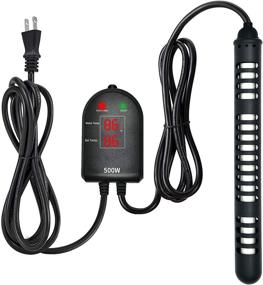 img 4 attached to 🐢 Enhanced Submersible Aquarium Heater: Dual Temperature Displays and Adjustable Temp Controller - Ideal for Turtle and Betta Fish Tanks