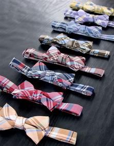 img 1 attached to Spring Notion Tartan Plaid Woven Boys' Accessories and Bow Ties