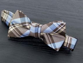 img 3 attached to Spring Notion Tartan Plaid Woven Boys' Accessories and Bow Ties