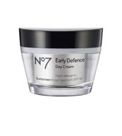 крем для лица no7 early defense с spf 30 - 1,6 унции. логотип