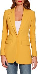 img 4 attached to Beyond Wrinkle Resistant One Button Boyfriend Maritime Women's Clothing for Suiting & Blazers