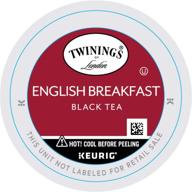 🍵 чай twinings of london english breakfast tea k-cups, совместимые с keurig, подложки - упаковка из 24 штук логотип