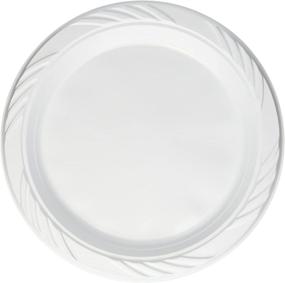 img 1 attached to 200 Count White Disposable Plastic Plates, 9 Inch - Blue Sky