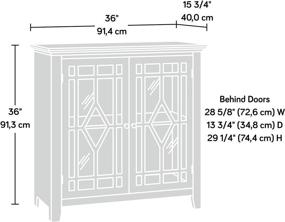 img 1 attached to 📸 Sauder Shoal Creek Display Cabinet in Stunning Indigo Blue Finish: Perfect for showcasing your treasured possessions