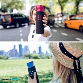 img 1 attached to 🧴 FLASKGEAR Insulated Vacuum Thermos Water Bottle Silicone Sleeve Cover - Compatible with Zojirushi Brand, 16 oz / .48 Litre, Black