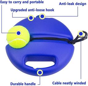 img 3 attached to 🎾 T4U888 Tennis Trainer Rebound Ball: The Ultimate Tennis Practice Trainer Kit for Beginners, Kids, and Adults