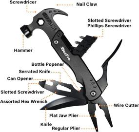 img 3 attached to 🔨 WeePro 14-in-1 Multi Tool Hammer - Ultimate Camping Accessories for Hunting, Hiking, Fishing, and More | Pocket Camping Gear Survival Equipment, Military Gear, Gadgets & Gifts for Men