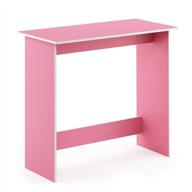 🌸 furinno simplistic study table in elegant pink: perfect for home office or study corner logo