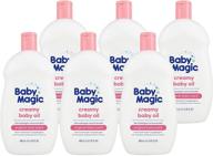 🍼 baby magic creamy baby oil with coconut oil & camelia oil, paraben-free, phthalate-free, sulfate-free, dye-free, 16.5 fl. oz - pack of 6 logo