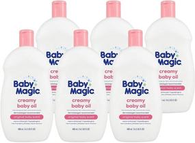 img 4 attached to 🍼 Baby Magic Creamy Baby Oil with Coconut Oil & Camelia Oil, Paraben-Free, Phthalate-Free, Sulfate-Free, Dye-Free, 16.5 fl. oz - Pack of 6