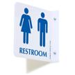 smartsign unisex restroom projecting acrylic logo