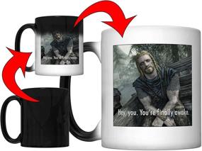 img 4 attached to 🔮 Magical Awakening: Ralof of Skyrim Color Changing Coffee Mug