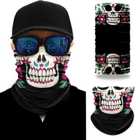 img 4 attached to 🏃 Ozaeo Sports Bandana Neck Gaiter Face Mask Headband - Sweat-absorbent for Hiking, Running, Motorcycling