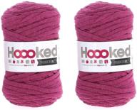 🧶 hoooked ribbon xl yarn (2 pack) - luxurious crazy plum (rxl sp4) logo