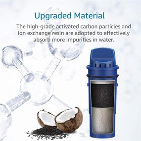img 1 attached to 💧 AQUA CREST CRF-950Z NSF Certified Water Pitcher Filter, Compatible with Pur Pitchers and Dispensers PPT700W, CR-1100C, DS-1800Z and PPF951K, PPF900Z - Pack of 3 Filters