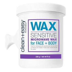 img 4 attached to 🔥 Sensitive Microwave Wax for Facial and Full Body Waxing - Clean + Easy, 8 oz