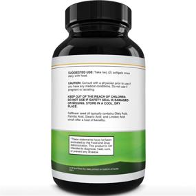 img 2 attached to 🌱 Pure CLA Weight Loss Supplement Safflower Oil by Natures Craft: Natural Diet Pills to Boost Metabolism and Burn Belly Fat - Best 1000 mg CLA Softgels with Conjugated Linoleic Acid Complex for Men and Women