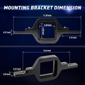 img 1 attached to EBESTauto LED Work Light Pods with Towing Hitch Mount Brackets - Perfect for Trucks, Trailers, SUVs, and Pickups