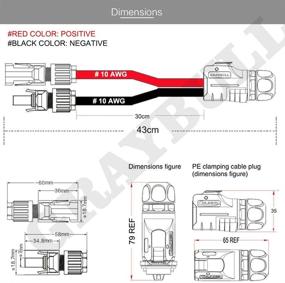 img 3 attached to ⚡ 10 AWG MC4 в 2 Pin Power промышленный адаптер-кабель с циркулярным разъемом - совместим с Furrion, Solar Panel Suitcase, портами Forrest River RV, гранддизайном RV's Industry (женский положительный) - от GRAYBULL