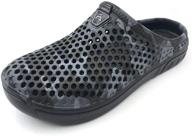 👞 amoji camouflage men's gardenning sandals: versatile and comfortable slip-on shoes logo