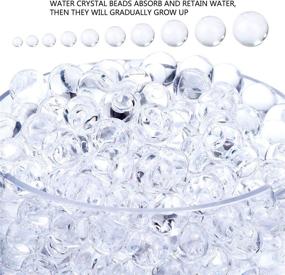 img 3 attached to 💧 EBOOT 10000 Pieces Clear Gel Soil Water Crystal Beads: Premium Vase Filler & Water Gems