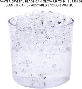 img 1 attached to 💧 EBOOT 10000 Pieces Clear Gel Soil Water Crystal Beads: Premium Vase Filler & Water Gems