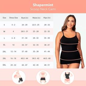 img 3 attached to Shapermint Empetua Scoop Large Black Women's Clothing