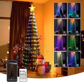 img 4 attached to Christmas Brighter Artificial Decorations Bluetooth