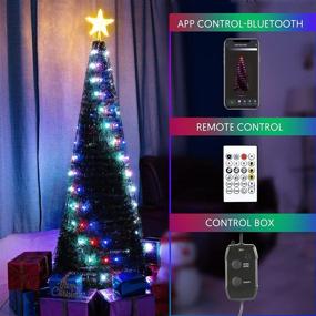 img 1 attached to Christmas Brighter Artificial Decorations Bluetooth