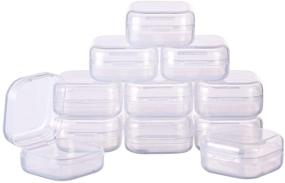 img 4 attached to 📦 BENECREAT 24 Pack Mini Clear Plastic Bead Storage Containers - For Items, Earplugs, Pills, Tiny Beads & Jewelry Findings