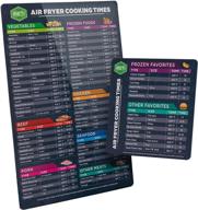 optimized air fryer magnetic cheat sheet set, cooking times 🍳 chart magnet sheet, quick reference guide for efficient cooking and frying logo