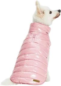 img 4 attached to 🐶 Blueberry Pet: Cozy & Comfy Windproof Lightweight Quilted Dog Puffer Jackets - Available in 4 Colors for Fall & Winter