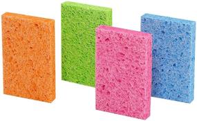 img 1 attached to 🧽 Assorted Colors Scotch-Brite Ocelo Handy Sponge, Pack of 40 Sponges