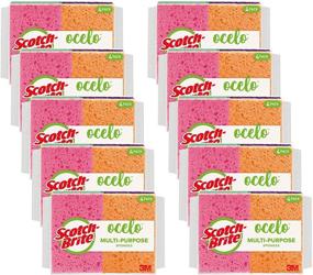 img 3 attached to 🧽 Assorted Colors Scotch-Brite Ocelo Handy Sponge, Pack of 40 Sponges