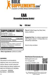 img 3 attached to 💪 Ultimate Recovery Supplements: BulkSupplements.com Essential Amino Acids Powder - EAA Supplement for Post Workout (1 Kilogram - 2.2 lbs)