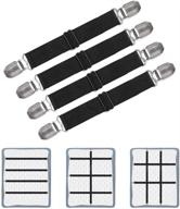 🛏️ adjustable bed sheet clips: heavy duty straps and grippers for mattresses, sofas, couches, and more logo