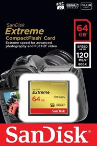 img 3 attached to 📸 SanDisk Extreme 64GB компактная карта памяти CompactFlash для камеры Canon EOS 7D Mark II HD UDMA 7 (SDCFXSB-064G-G46) + микрофибра + комбинированный считыватель