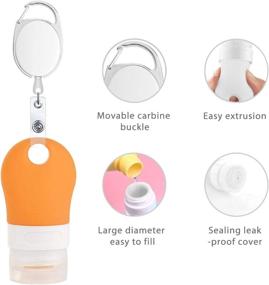 img 2 attached to 🧴 Stretchable Toiletries Bottles with Portable Dispenser