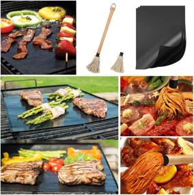 img 1 attached to KCX Barbecue Non Stick Reusable Electric