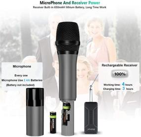 img 1 attached to Wireless Microphone Handheld Rechargeable Amplifier